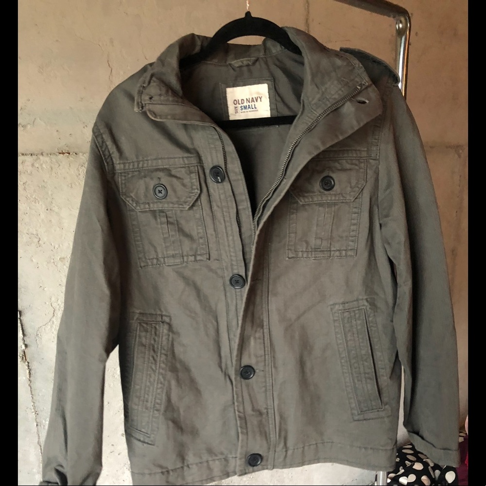 Army colored bottom/zip-up jacket